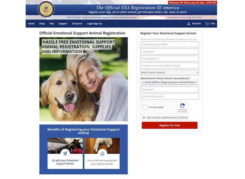 Service Dog Registration - Inlineos LLC